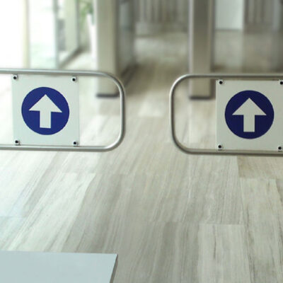 Portillon d'acces double passage